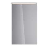Шкаф зеркальный Lemark Zenon 50 х 80 см, подвесной, левый, с LED-подсветкой, теплый свет, цвет корпуса белый глянец, LM50ZS-Z