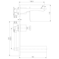 Смеситель для раковины Lemark Contest LM5826CW, хром/белый