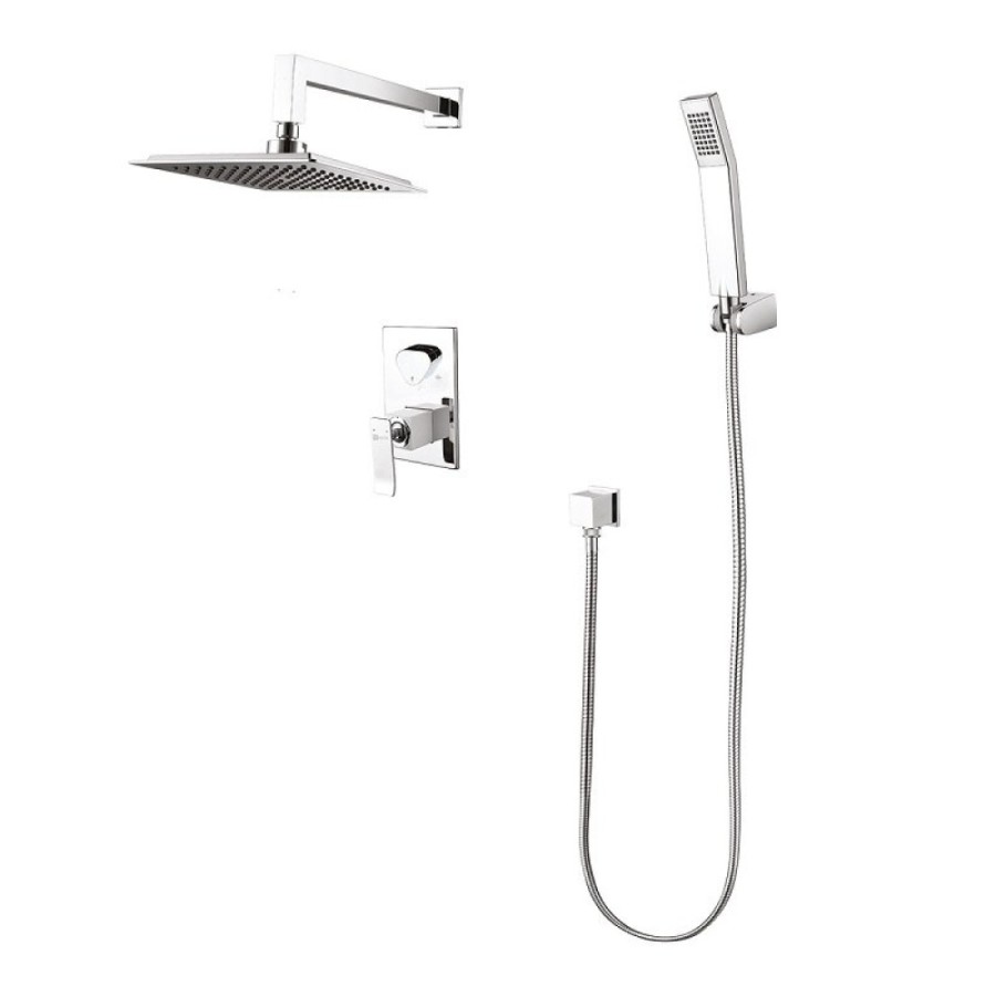 Душевая система Lemark Contest LM5829CW, хром/белый