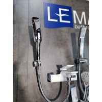Смеситель для ванны Lemark Allegro LM5914CW с душевым гарнитуром, белый/хром