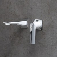 Смеситель Lemark Allegro LM5936CW для раковины, с донным клапаном, белый/хром