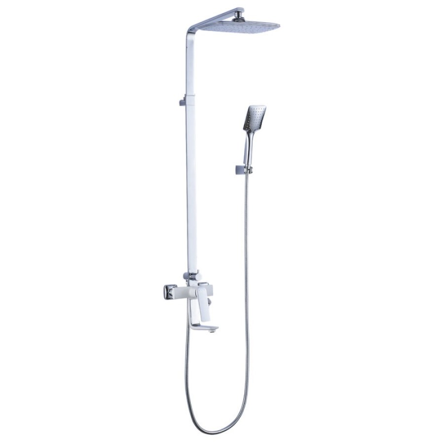 Душевая система Lemark Allegro LM5962CW, белый/хром