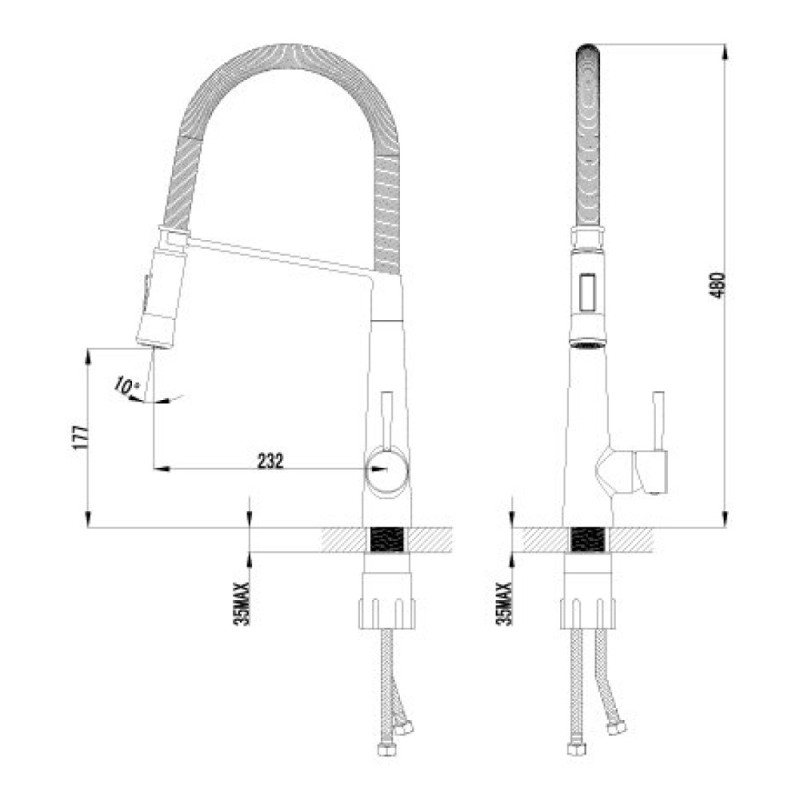 Смеситель Lemark Soul LM6002C для кухонной мойки, хром