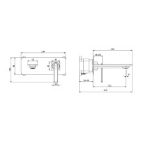 Смеситель Lemark Mista LM6426WG для раковины, белый/золото