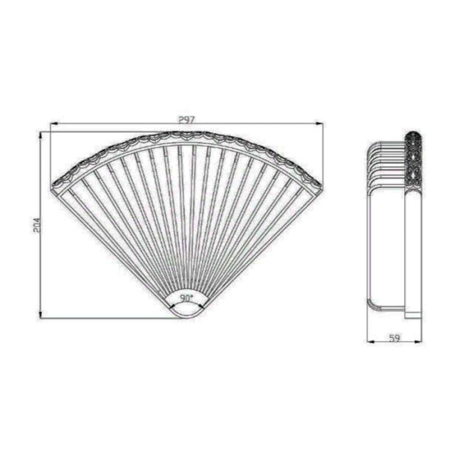 Полка угловая Lemark Jasmine LM6681ORB, 1-ярусная, черная бронза