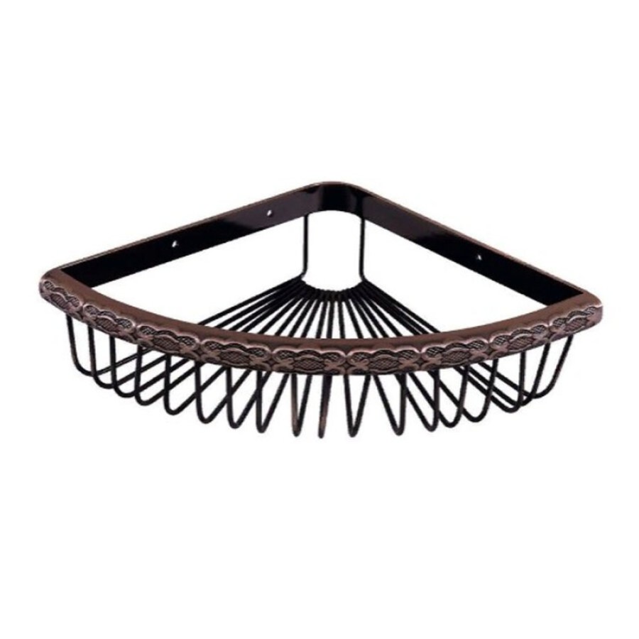 Полка угловая Lemark Jasmine LM6681ORB, 1-ярусная, черная бронза