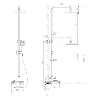 Душевая система Lemark Bellario LM6862C