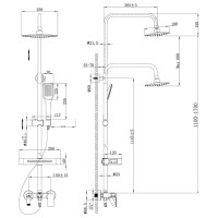 Душевая система Lemark Tropic LM7002C для душа (7002), хром