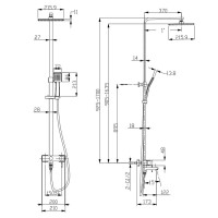 Душевая система Lemark Tropic LM7004C, хром