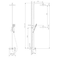 Душевая система Lemark Tropic LM7005C, хром