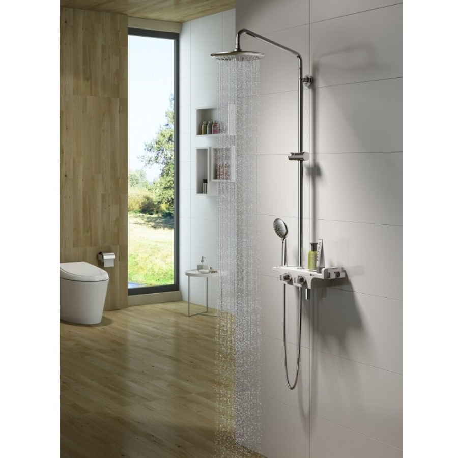 Душевая система Lemark Tropic LM7008C, термостатическая, хром