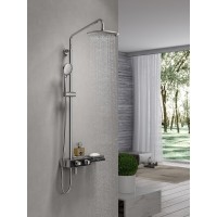 Душевая система Lemark Tropic LM7009C, с изливом, хром/черный