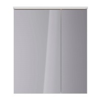 Шкаф зеркальный Lemark Zenon 70 х 80 см, подвесной, с LED-подсветкой, теплый свет, цвет корпуса белый глянец, LM70ZS-Z
