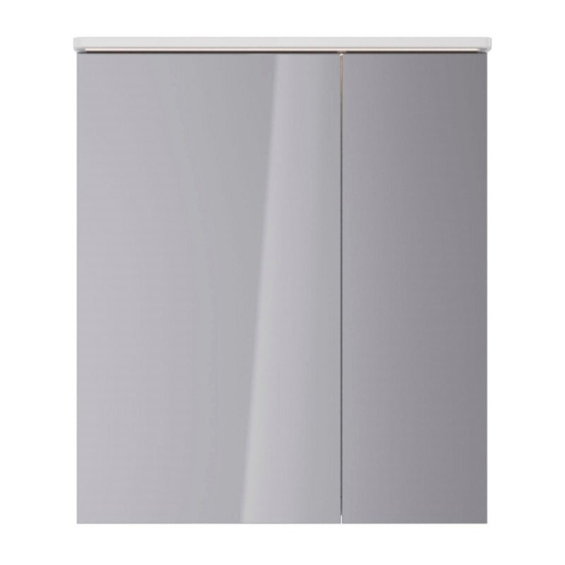 Шкаф зеркальный Lemark Zenon 70 х 80 см, подвесной, с LED-подсветкой, теплый свет, цвет корпуса белый глянец, LM70ZS-Z
