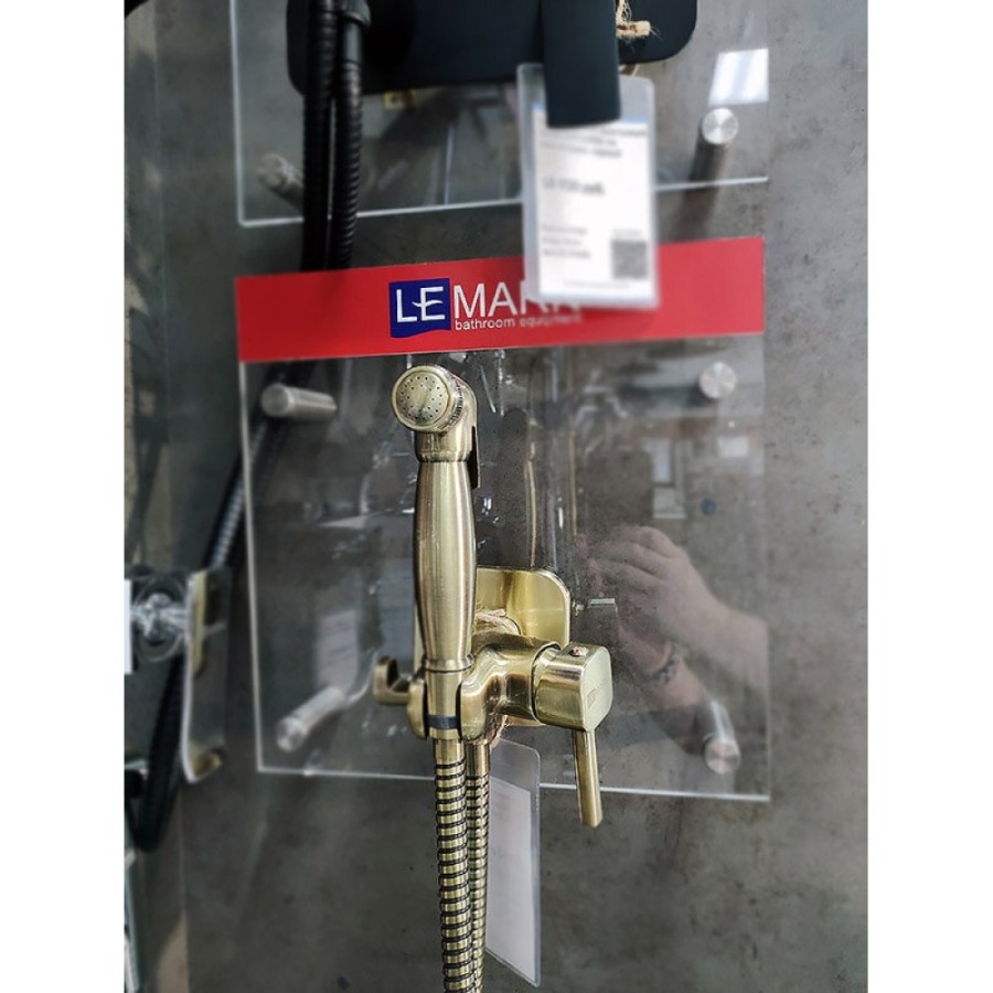 Гигиенический душ Lemark Solo, LM7165B, со смесителем, бронза