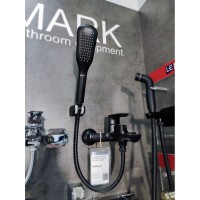 Смеситель Lemark Ursus LM7214BL для ванны и душа, цвет черный