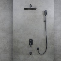 Душевая система Lemark Ursus LM7222BL, цвет чёрный