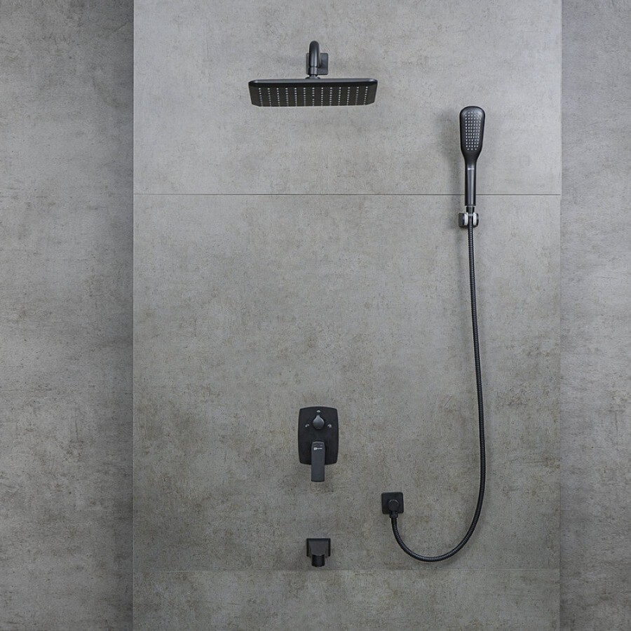 Душевая система Lemark Ursus LM7222BL, цвет чёрный