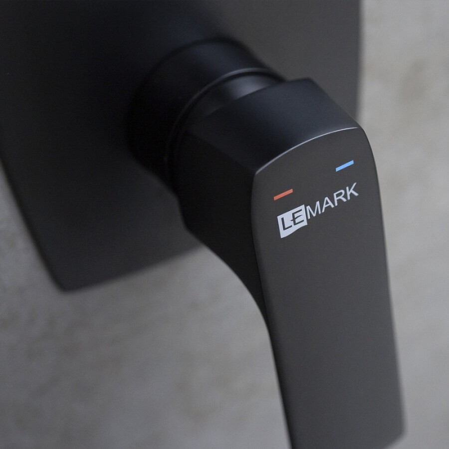 Душевая система Lemark Ursus LM7222BL, цвет чёрный