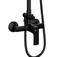 Душевая система Lemark Ursus LM7260BL, черный матовый
