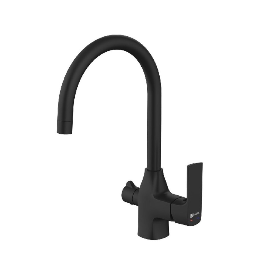 Смеситель Lemark Ursus LM7261BL для кухонной мойки под фильтр, цвет черный