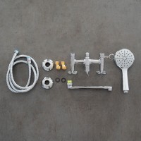 Смеситель для ванны и душа Lemark Practica LM7541C, с душевым гарнитуром, хром