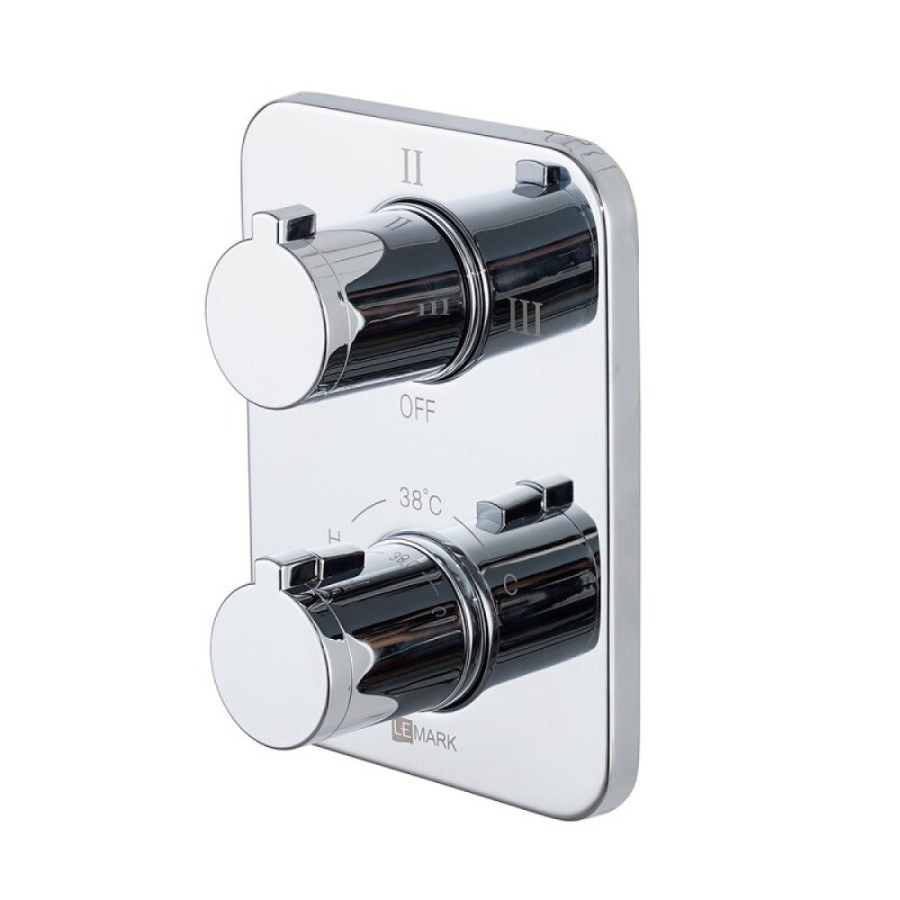 Смеситель для ванны и душа Lemark Yeti LM7848C, термостатический, цвет хром