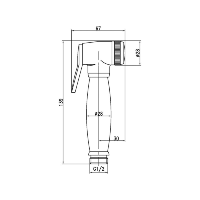 Гигиенический душ Lemark, золото, LM8047G