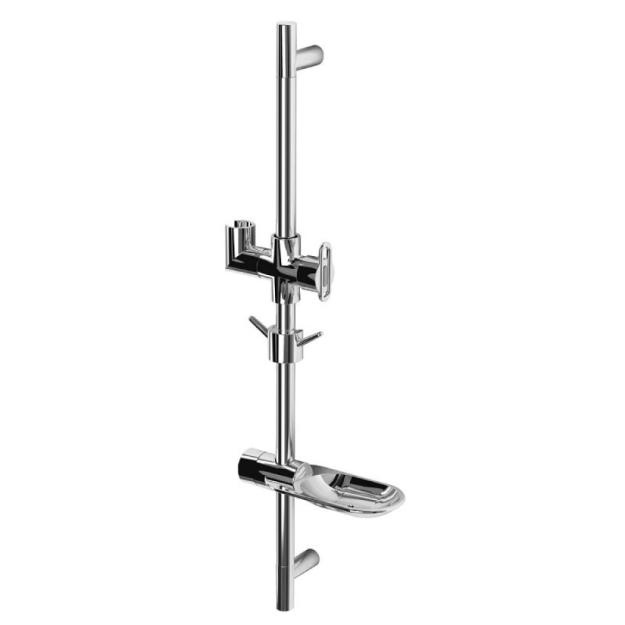 Стойка для душа с мыльницей Lemark, хром, LM8062C