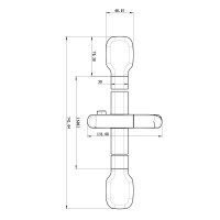 Душевая штанга Lemark хром, LM8078C