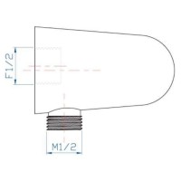 Подключение для шланга душевого Lemark LM8084C