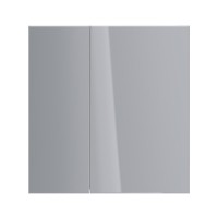 Зеркальный шкаф Lemark Universal 80 х 80 см, корпус белый глянец, LM80ZS-U