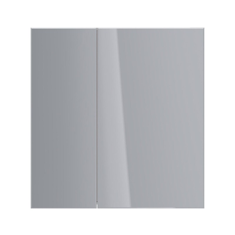 Зеркальный шкаф Lemark Universal 80 х 80 см, корпус белый глянец, LM80ZS-U