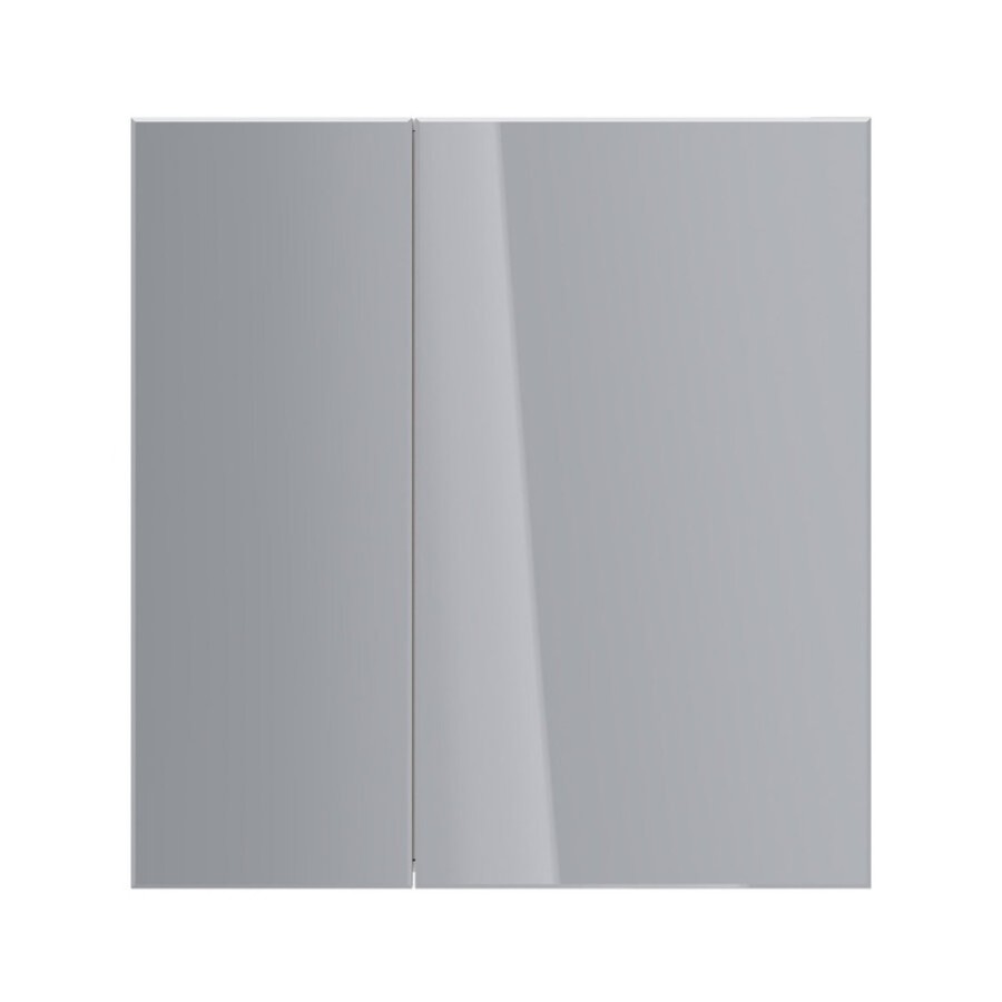 Зеркальный шкаф Lemark Universal 80 х 80 см, корпус белый глянец, LM80ZS-U