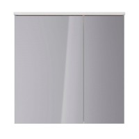 Шкаф зеркальный Lemark Zenon 80 х 80 см, подвесной, с LED-подсветкой, теплый свет, цвет корпуса белый глянец, LM80ZS-Z