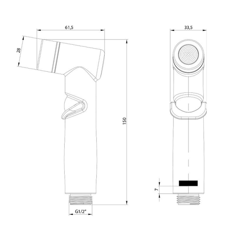 Гигиенический душ Lemark, хром, LM8140C