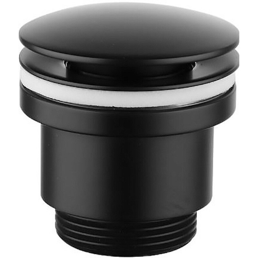 Донный клапан Lemark, универсальный click-clack, черный, LM8500BL