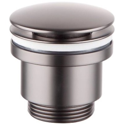 Донный клапан Lemark, универсальный click-clack, графит, LM8500GM