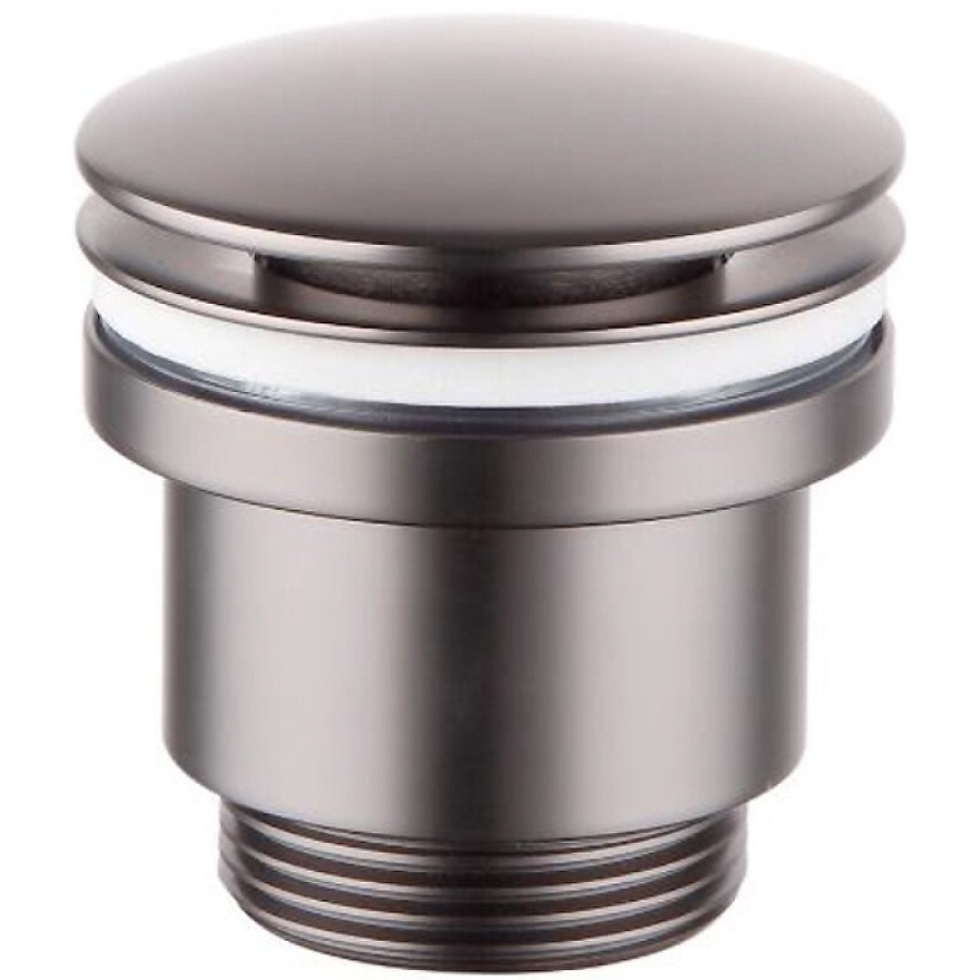 Донный клапан Lemark, универсальный click-clack, графит, LM8500GM