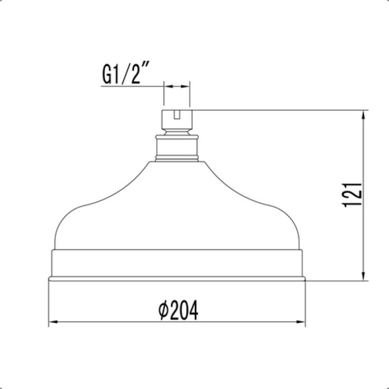 Верхний душ Lemark для серии Brava LM8989G, без держателя, золото