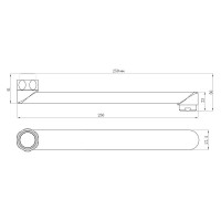 Излив для смесителя Lemark LM9471C, 25 см, хром