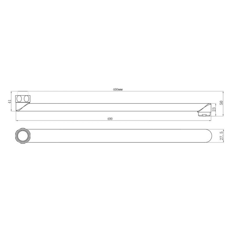 Излив для смесителя Lemark LM9474C, 40 см, хром