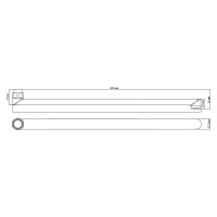 Излив плоский Lemark LM9475C, 50 см, хром