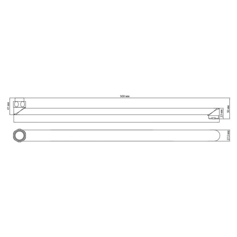 Излив плоский Lemark LM9475C, 50 см, хром