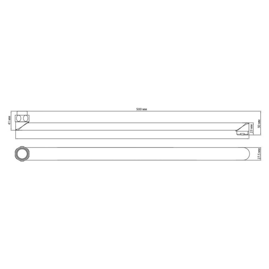 Излив плоский Lemark LM9475C, 50 см, хром