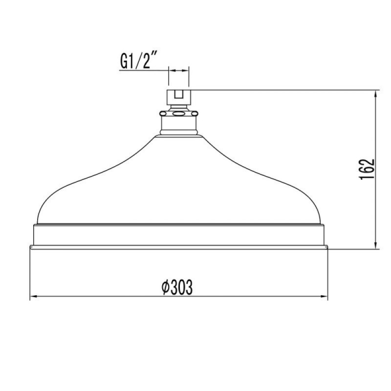 Верхний душ Lemark для серии Brava LM9830B 30.3 см, бронза