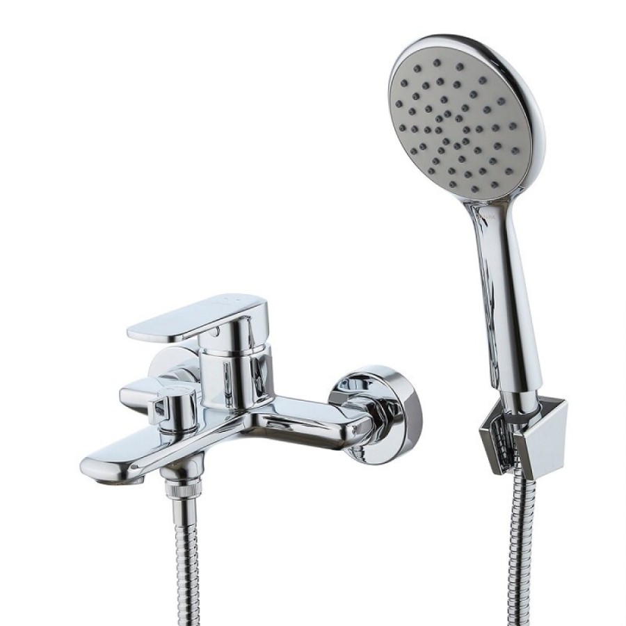 Смеситель для ванны и душа Lemark Melior LMF-1022B-C, с душевым гарнитуром, хром