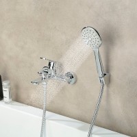 Смеситель для ванны и душа Lemark Melior LMF-1022B-C, с душевым гарнитуром, хром