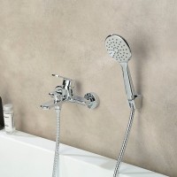 Смеситель для ванны и душа Lemark Melior LMF-1022B-C, с душевым гарнитуром, хром