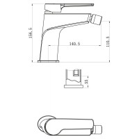 Смеситель для биде BelBagno Loren LOR-BD-CRM